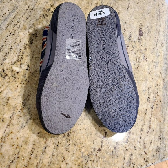 Superga Blue red beige Stripe Sneakers Size 37 Youth US Size 5 S009YVO - Picture 10 of 12